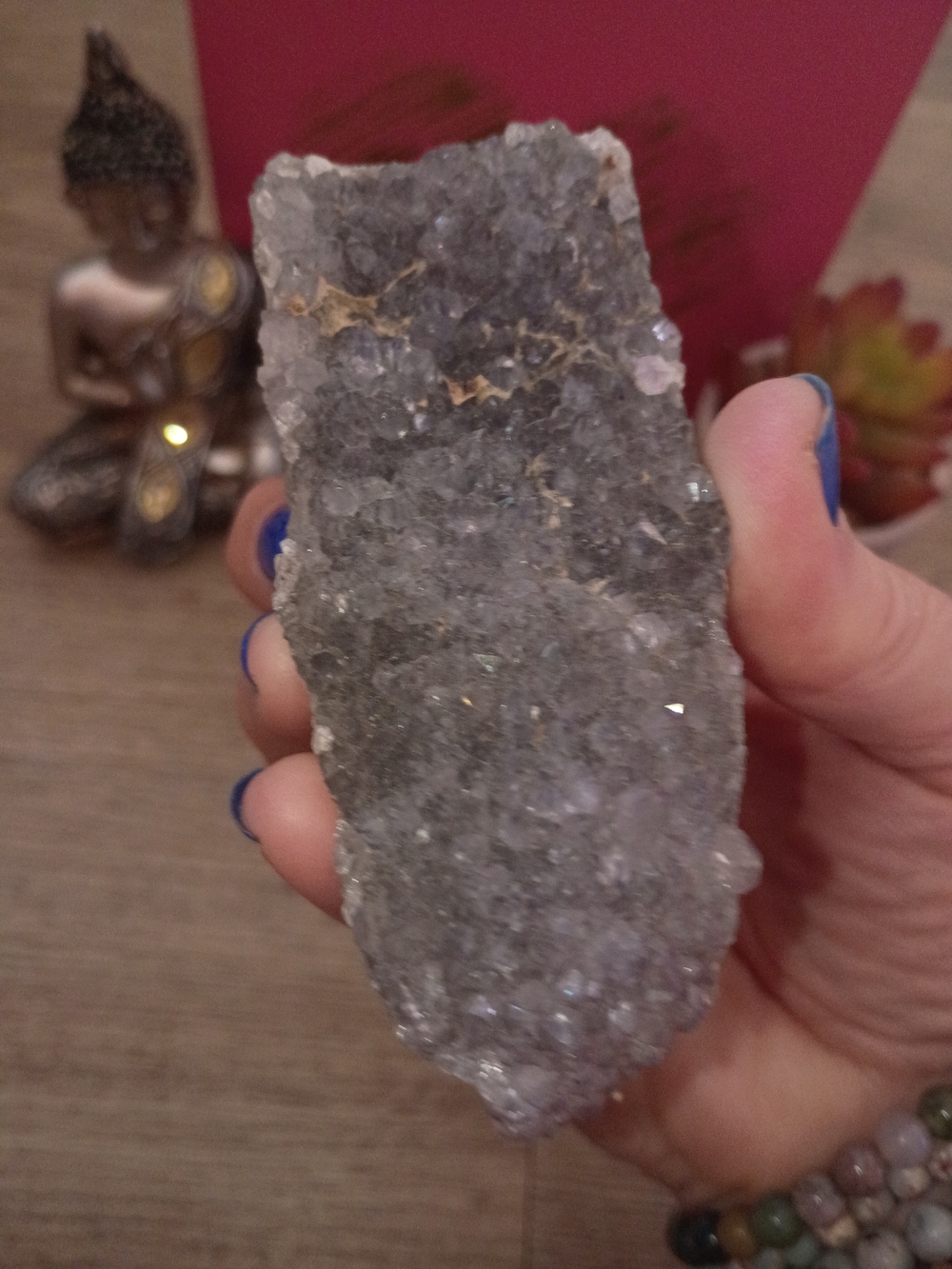 Black Amethyst Crystal Cluster From Brazil - Picture 5 of 10